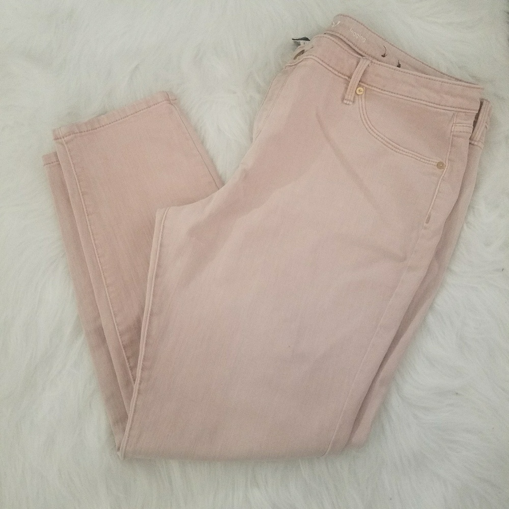 Ava & Viv Power Stretch Jeggings 18W in Light Pink